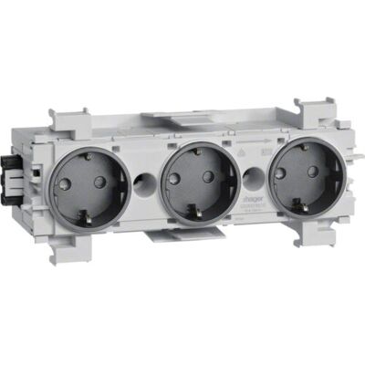 Hager GS30019011 Prise 3-fils - Graphite - Publicité Hager GS30019011 Prise 3-fils - Graphite - Publicité