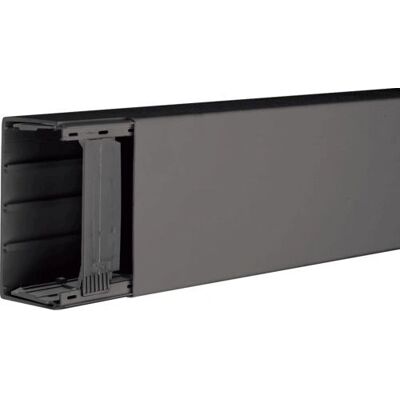 Hager LF6011009011 Kabelgoot - PVC, 2m, antraciet Hager LF6011009011 Kabelgoot - PVC, 2m, antraciet