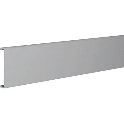 Hager - BA70802 - gris pierre - 80 mm - couvercle de galerie - Publicité Hager - BA70802 - gris pierre - 80 mm - couvercle de galerie - Publicité