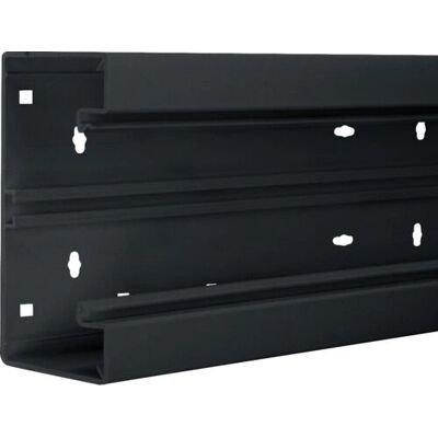 Hager BR6513019011 Graphit PVC Kabelkanal - 2m, 130x68mm Zubehör Hager BR6513019011 Graphit PVC Kabelkanal - 2m, 130x68mm Zubehör