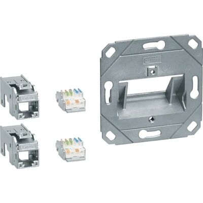 Tehalit RJ45 Cat6A Modul - Wandmontage, Weiß - Netzmodul Tehalit RJ45 Cat6A Modul - Wandmontage, Weiß - Netzmodul