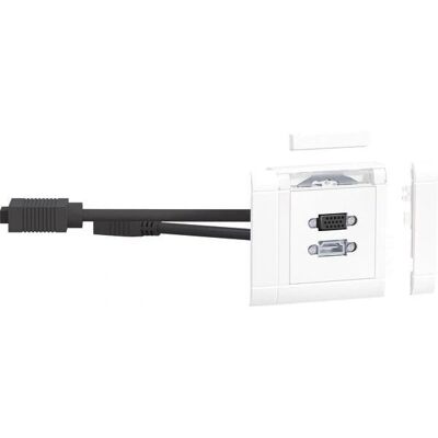 Hager GMSET049016 - Ensemble de connexion VGA + HDMI frontal - Accessoires Électroniques - Publicité Hager GMSET049016 - Ensemble de connexion VGA + HDMI frontal - Accessoires Électroniques - Publicité
