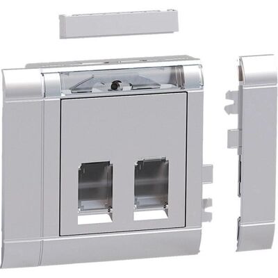 TEHALIT - GSETDM032LAN - Aluminium - RJ45 - Daten-Einbauset TEHALIT - GSETDM032LAN - Aluminium - RJ45 - Daten-Einbauset