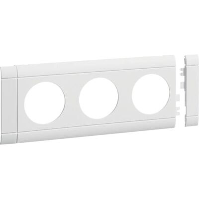 Accessoire de système de goulotte Hager GB080309016 - Prises 3 - Publicité Accessoire de système de goulotte Hager GB080309016 - Prises 3 - Publicité