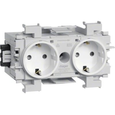 Hager GS20019016 Weiße Steckdose mit Wago-Klemmtechnik - Elektrisch Hager GS20019016 Weiße Steckdose mit Wago-Klemmtechnik - Elektrisch
