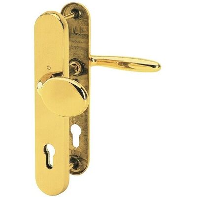Hoppe, Juego de Manillas de Seguridad para Puerta y Ventana - Latón, Protección de Acero 92mm Hoppe, Juego de Manillas de Seguridad para Puerta y Ventana - Latón, Protección de Acero 92mm
