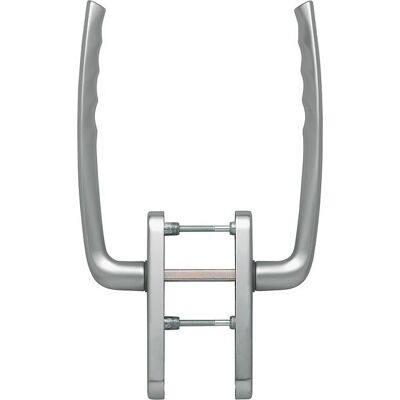 Ensemble double pour coulissant Hoppe - Acier inox F9 - 75-80mm Ensemble double pour coulissant Hoppe - Acier inox F9 - 75-80mm