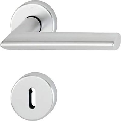 Hoppe Stockholm Aluminium-Türgriff-Garnitur - Rosette F1 - Silber Hoppe Stockholm Aluminium-Türgriff-Garnitur - Rosette F1 - Silber