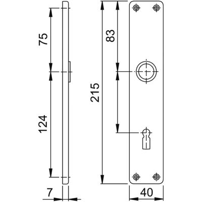Hoppe Aluminium-Langschild-Paar 202SP - Innentürgriffe Hoppe Aluminium-Langschild-Paar 202SP - Innentürgriffe