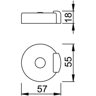 Hoppe Bodentürstopper F69 Edelstahl - E484 Hoppe Bodentürstopper F69 Edelstahl - E484