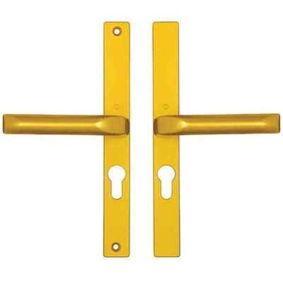 Hoppe London UPVC Lever Door Handle - Gold - 48mm Centres - Suitable for Abt & Union Hoppe London UPVC Lever Door Handle - Gold - 48mm Centres - Suitable for Abt & Union
