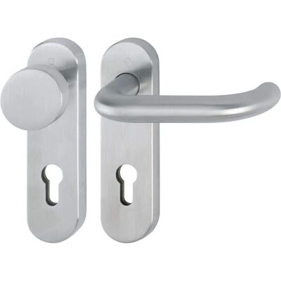 HOPPE E58/353KH/138 Stainless Steel Door Lock Set - Short Shield HOPPE E58/353KH/138 Stainless Steel Door Lock Set - Short Shield