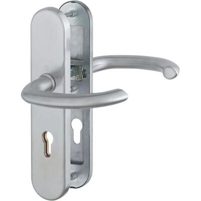Hoppe Edelstahl Türgriff-Garnitur mit Profilzylinder 42-47mm Hoppe Edelstahl Türgriff-Garnitur mit Profilzylinder 42-47mm