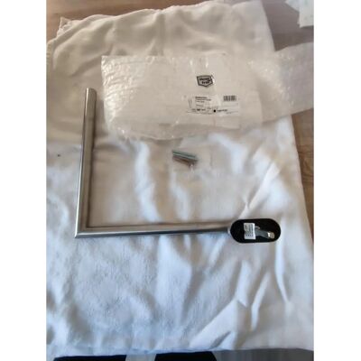Poignée de fenêtre en acier inoxydable avec Secustik - Droite - 300x300 mm Poignée de fenêtre en acier inoxydable avec Secustik - Droite - 300x300 mm