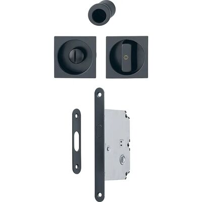 Hoppe - 4921 - Schwarz matt - WC mit Schloss - Türbeschläge Hoppe - 4921 - Schwarz matt - WC mit Schloss - Türbeschläge