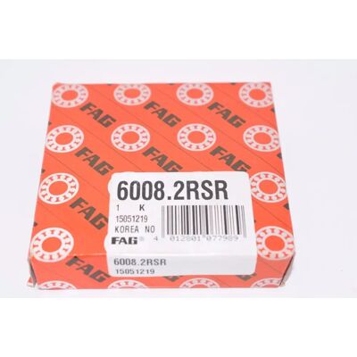 FAG Rolamento de esferas 6008-2RSR - Estático 11500N - Dinâmico 17800N - 40x68x15mm FAG Rolamento de esferas 6008-2RSR - Estático 11500N - Dinâmico 17800N - 40x68x15mm