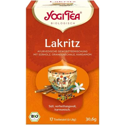 YOGI TEA Lakritz Bio - Ayurvedischer Gewürztee mit Zimt & Orangenschale YOGI TEA Lakritz Bio - Ayurvedischer Gewürztee mit Zimt & Orangenschale