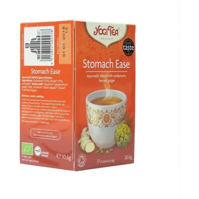 Thé Bio Yogi Tea Soulagement Estomac - Soutien Digestif - Publicité Thé Bio Yogi Tea Soulagement Estomac - Soutien Digestif - Publicité