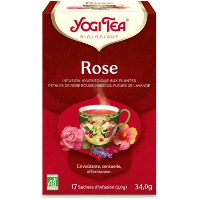 Infusion Bio Rose de Yogi Tea - Thé aux herbes - Publicité Infusion Bio Rose de Yogi Tea - Thé aux herbes - Publicité