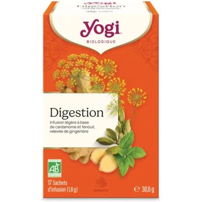 Thé digestif biologique Yogi Tea - 17 sachets - Publicité Thé digestif biologique Yogi Tea - 17 sachets - Publicité