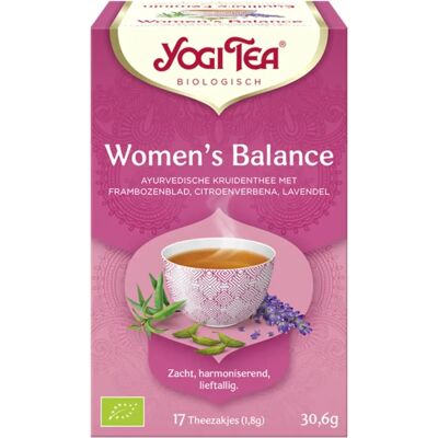 Yogi Thé Équilibre Féminin Bio - Infusion d’Herbes - Publicité Yogi Thé Équilibre Féminin Bio - Infusion d’Herbes - Publicité