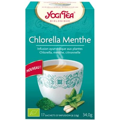 Yogi Tea Infusion de Chlorelle à la Menthe - Thé aux Herbes - Publicité Yogi Tea Infusion de Chlorelle à la Menthe - Thé aux Herbes - Publicité