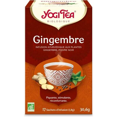 Yogi Thé Gingembre Bio 17 Sachets - Thé - Publicité Yogi Thé Gingembre Bio 17 Sachets - Thé - Publicité
