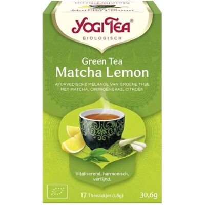 Yogi Thé Matcha Citron Bio - Thé - Publicité Yogi Thé Matcha Citron Bio - Thé - Publicité
