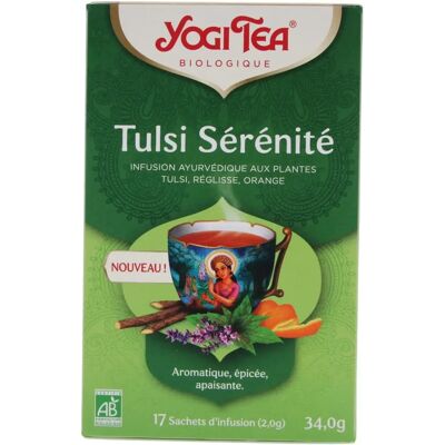 Yogi Tea Tulsi Sérénité Infusion Bio - 17 Sachets - Publicité Yogi Tea Tulsi Sérénité Infusion Bio - 17 Sachets - Publicité