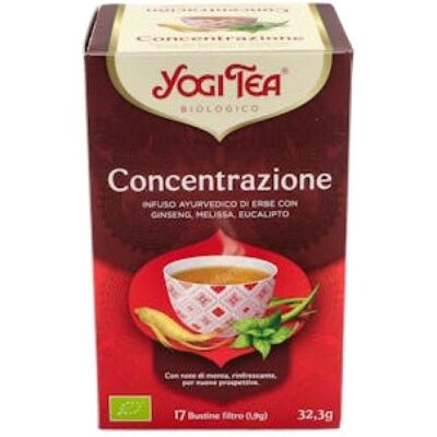 Chá de Concentração Yogi - Infusão com Ginseng e Hortelã Chá de Concentração Yogi - Infusão com Ginseng e Hortelã