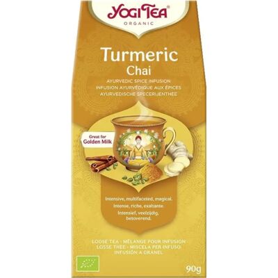 Infusion Curcuma Chai en vrac - 90 g - Yogi Tea - Publicité Infusion Curcuma Chai en vrac - 90 g - Yogi Tea - Publicité