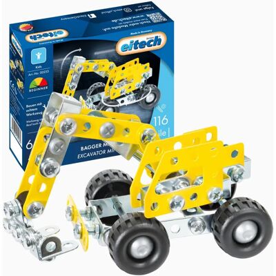 Eitech - Mini Excavatrice en métal 116 pièces - Jouet de construction - Publicité Eitech - Mini Excavatrice en métal 116 pièces - Jouet de construction - Publicité