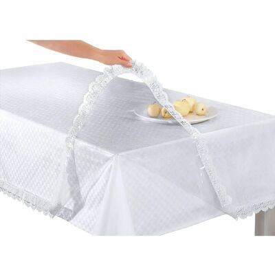 Marke 140cm Rund Transparente Wasserdichte Tischdecke - Tischdecke Marke 140cm Rund Transparente Wasserdichte Tischdecke - Tischdecke