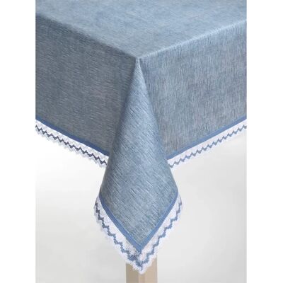 Marke 5 - Rechteckige Blaue Tischdecke - Tischdecke Marke 5 - Rechteckige Blaue Tischdecke - Tischdecke