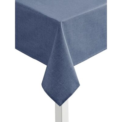 Blaue Baumwolltischdecke - 140x190cm - Rechteckig & Oval Blaue Baumwolltischdecke - 140x190cm - Rechteckig & Oval