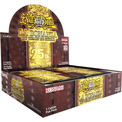 Yu-Gi-Oh! Bonanza du Quart de Siècle - Pack de Boosters - Publicité Yu-Gi-Oh! Bonanza du Quart de Siècle - Pack de Boosters - Publicité