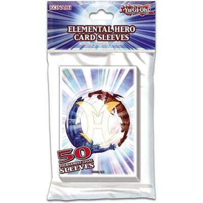 Protèges-cartes Yu-Gi-Oh! Elemental Hero 63x90 - Sleeves - Publicité Protèges-cartes Yu-Gi-Oh! Elemental Hero 63x90 - Sleeves - Publicité