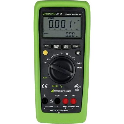 Gossen Metrawatt METRALINE DM 61 Multimeter - 6600 Counts, CAT III 600V, CAT IV 300V Gossen Metrawatt METRALINE DM 61 Multimeter - 6600 Counts, CAT III 600V, CAT IV 300V