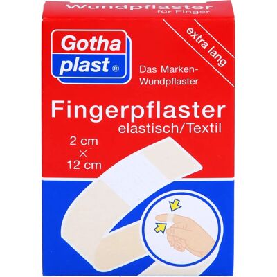 Gothaplast Fingerverband - 2x12 cm Elastisch - Erste Hilfe Gothaplast Fingerverband - 2x12 cm Elastisch - Erste Hilfe