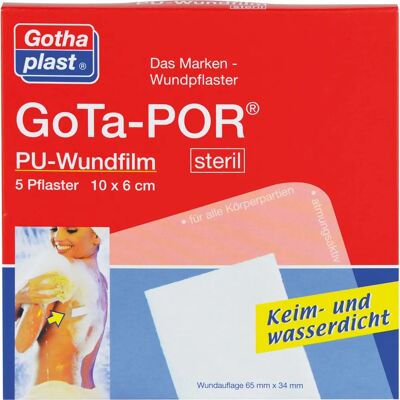Gothaplast Gota-Por Pu Wundfolie - Steril 10x6 cm - 50 St Gothaplast Gota-Por Pu Wundfolie - Steril 10x6 cm - 50 St
