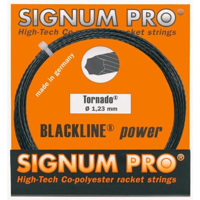 Signum Pro Tornado Tennis-Saite - Monofilament, 12m, Schwarz - Tennis Saite Signum Pro Tornado Tennis-Saite - Monofilament, 12m, Schwarz - Tennis Saite