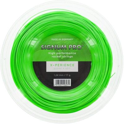 Signum Pro Xperience Rollo de Cuerda de Tenis Verde Neón 200m - Tennis String Roll Signum Pro Xperience Rollo de Cuerda de Tenis Verde Neón 200m - Tennis String Roll