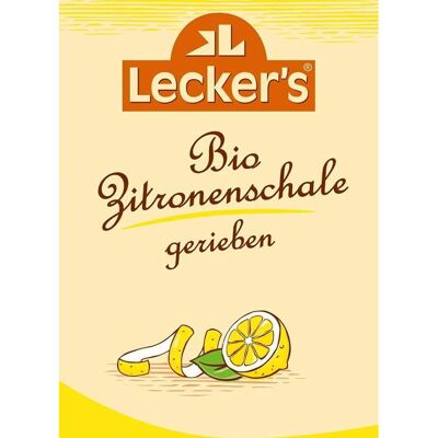 LECKER'S Bio Zitronenschale 15 g - Lebensmittelzutat LECKER'S Bio Zitronenschale 15 g - Lebensmittelzutat