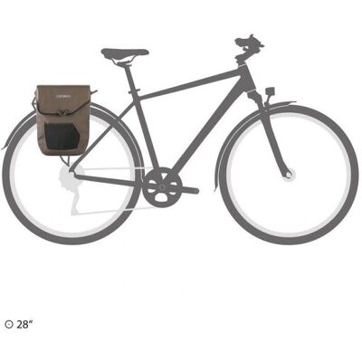 Ortlieb Pedal-Mate QL2.1 16L Bolsa para Bicicleta - Beige-Sand/Marrón - Bolsa de Bicicleta Ortlieb Pedal-Mate QL2.1 16L Bolsa para Bicicleta - Beige-Sand/Marrón - Bolsa de Bicicleta