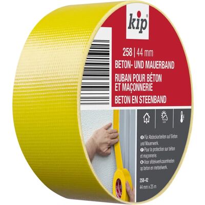 Kip Profi Beton-/Mauerband Gelb - Gewebeband Kip Profi Beton-/Mauerband Gelb - Gewebeband