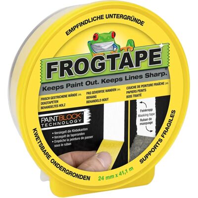 FrogTape Savy 4161024 Cinta de Pintor - Bordes Nítidos - 24mm x 41m FrogTape Savy 4161024 Cinta de Pintor - Bordes Nítidos - 24mm x 41m