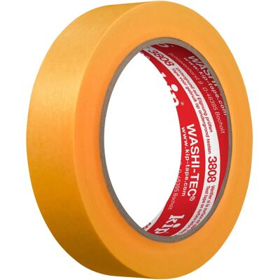Ruban de masquage Premium WASHITEC - 24mm x 50m - Orange - Publicité Ruban de masquage Premium WASHITEC - 24mm x 50m - Orange - Publicité