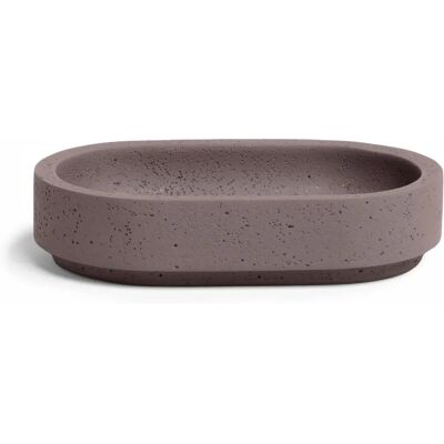 MÖVE Solid Plateau à savon en ciment - Ovale, Gris MÖVE Solid Plateau à savon en ciment - Ovale, Gris