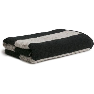 möve Zwart-Cashmere Gestreept Handdoek möve Zwart-Cashmere Gestreept Handdoek