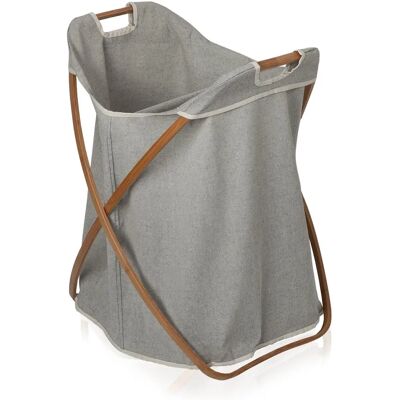 Panier à linge pliable en bambou MÖVE - 185L Gris Panier à linge pliable en bambou MÖVE - 185L Gris